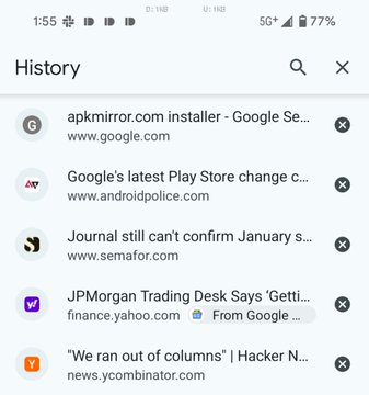 Prehliadač Google Chrome sprehľadní históriu prehliadania