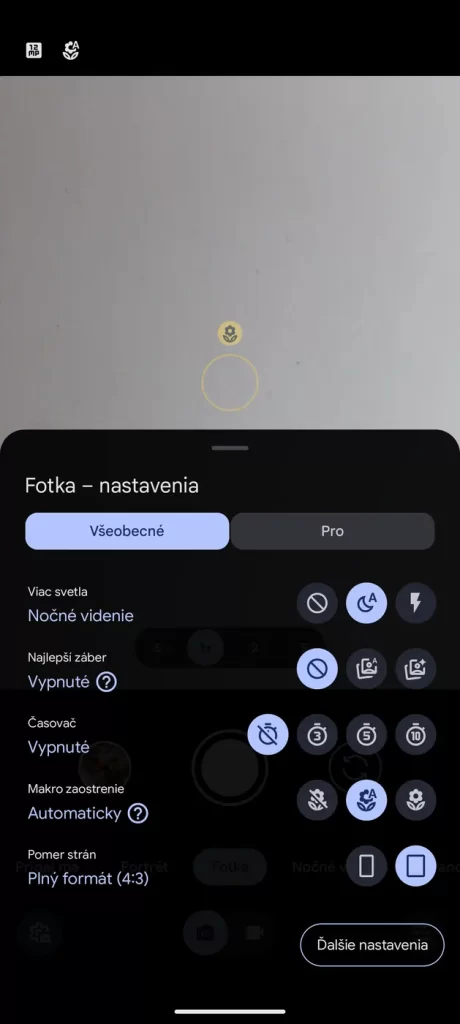 Google Pixel 9 Pro XL aplikácia fotoaparátu