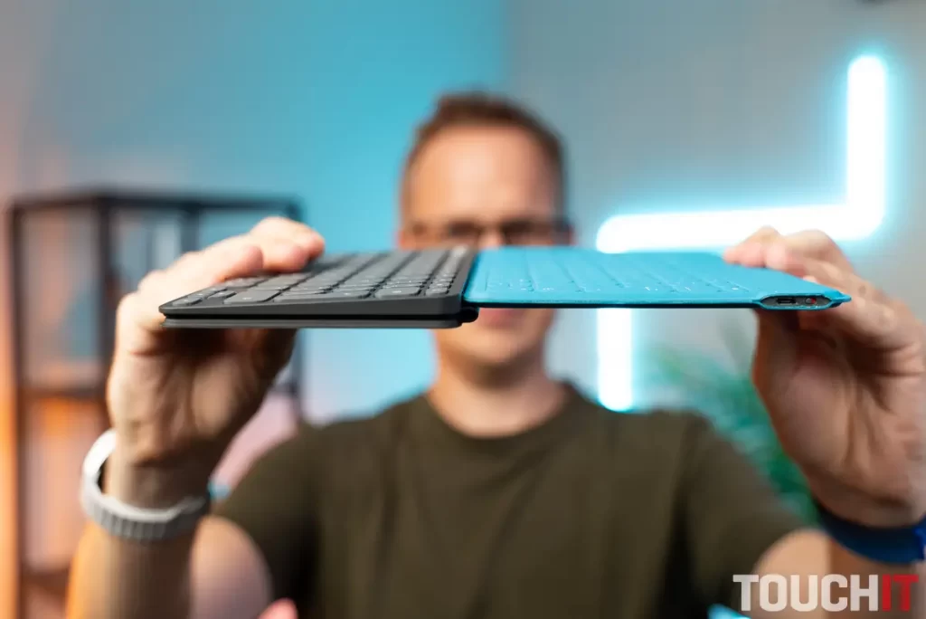 Porovnanie Logitech Keys-to-Go 2 (vľavo) a Logitech Keys-to-Go (vpravo)