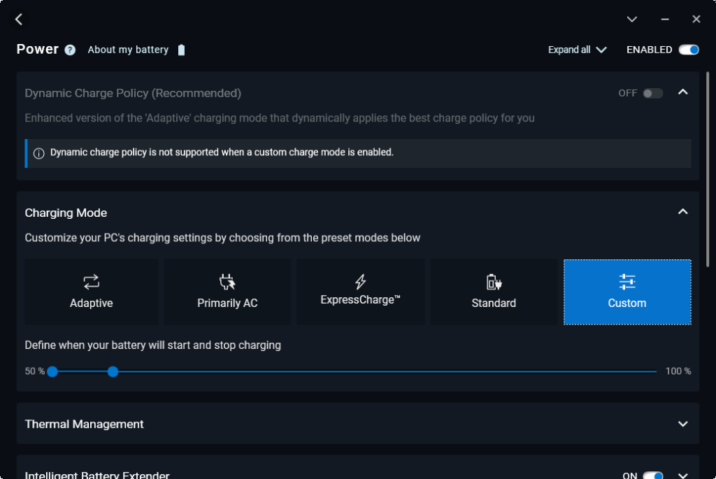 Dell optimizer battery smart