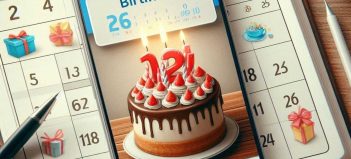 birthday cake smartphone AI image