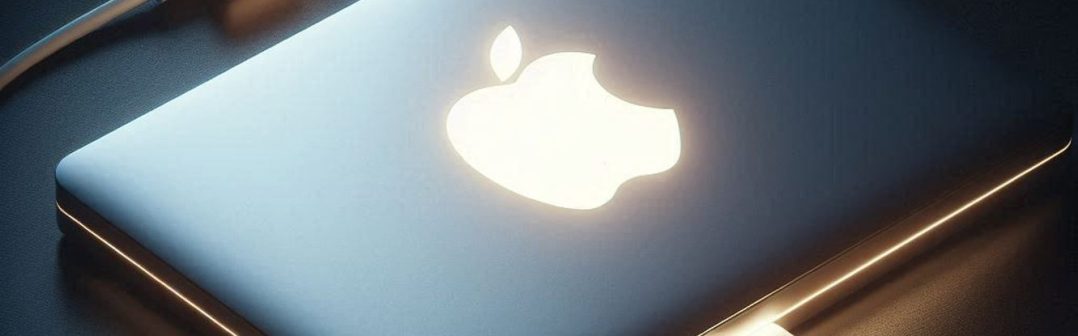 charging laptop macbook AI image