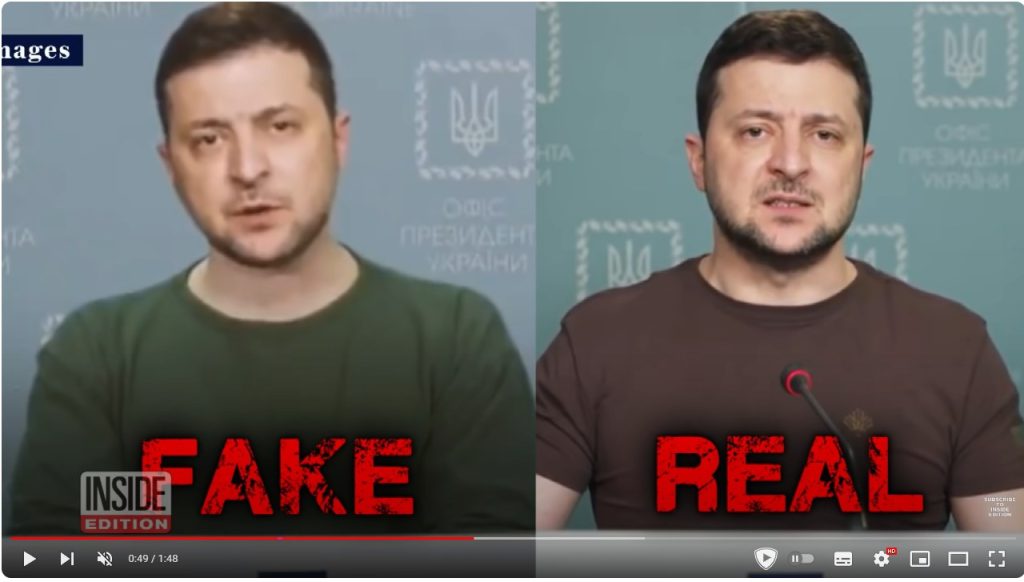 deepfake image Zelenskyy DF Inside Edition