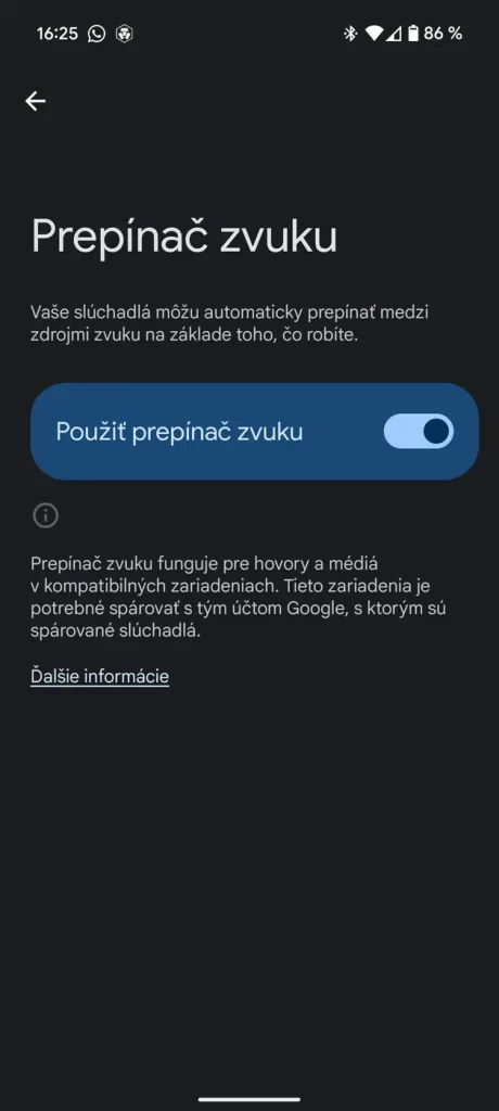 Aplikácia Pixel Buds pre Android