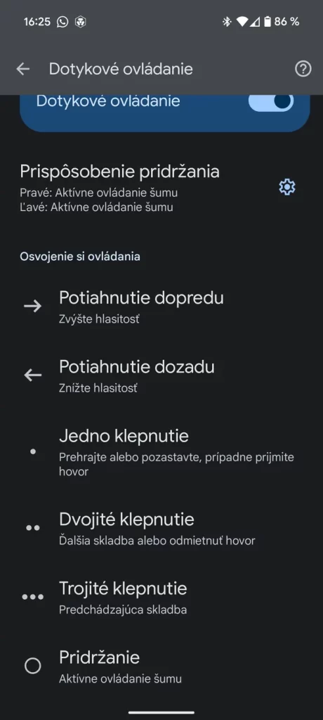 Aplikácia Pixel Buds pre Android