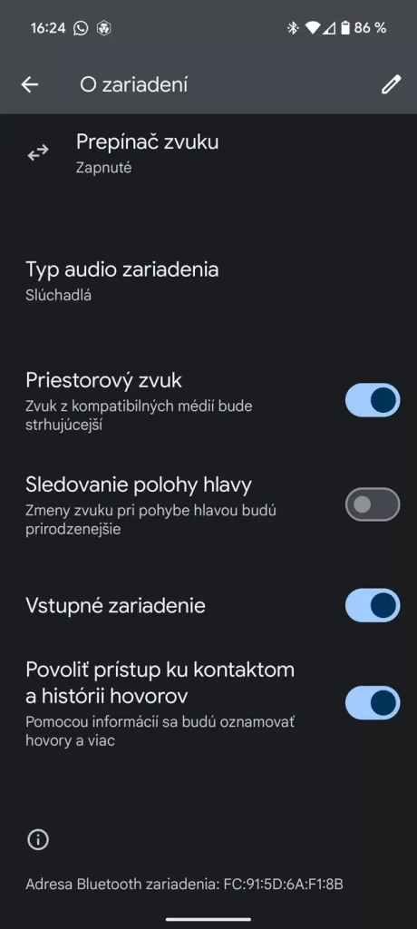 Aplikácia Pixel Buds pre Android
