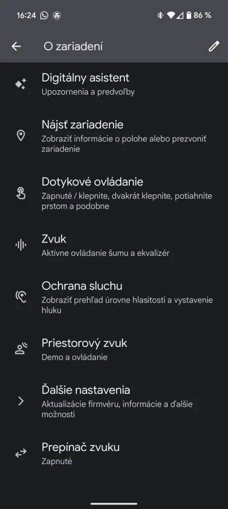 Aplikácia Pixel Buds pre Android