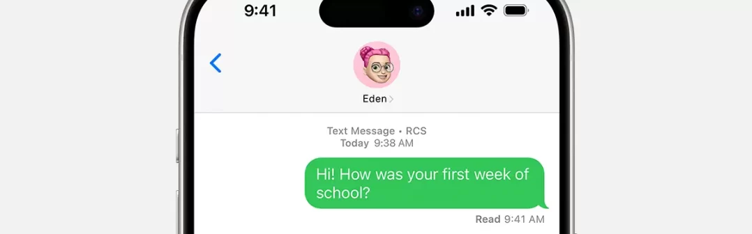 RCS správy v iPhone