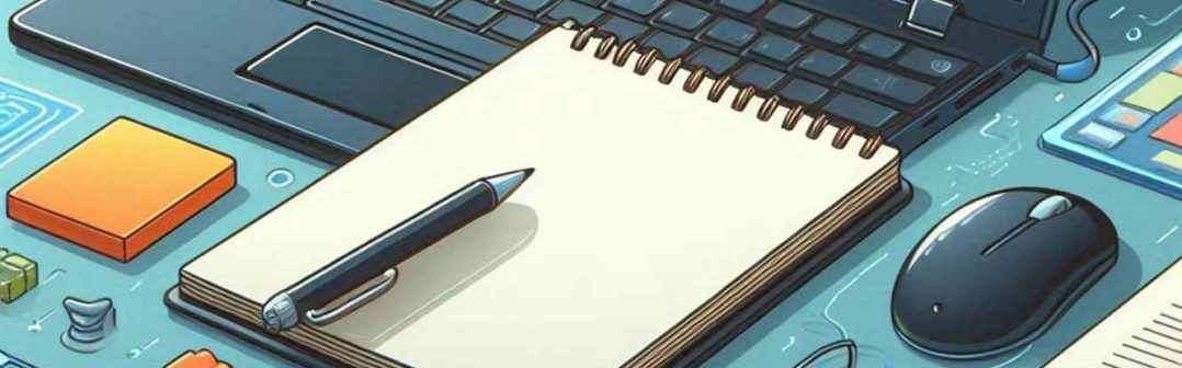 notepad windows application AI image