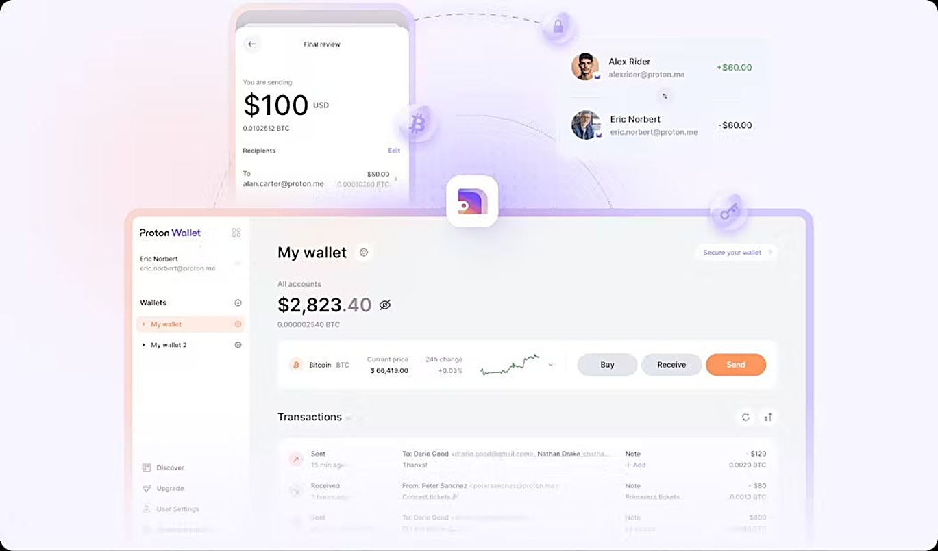 Proton Wallet: Ďalšia peňaženka na Bitcoiny