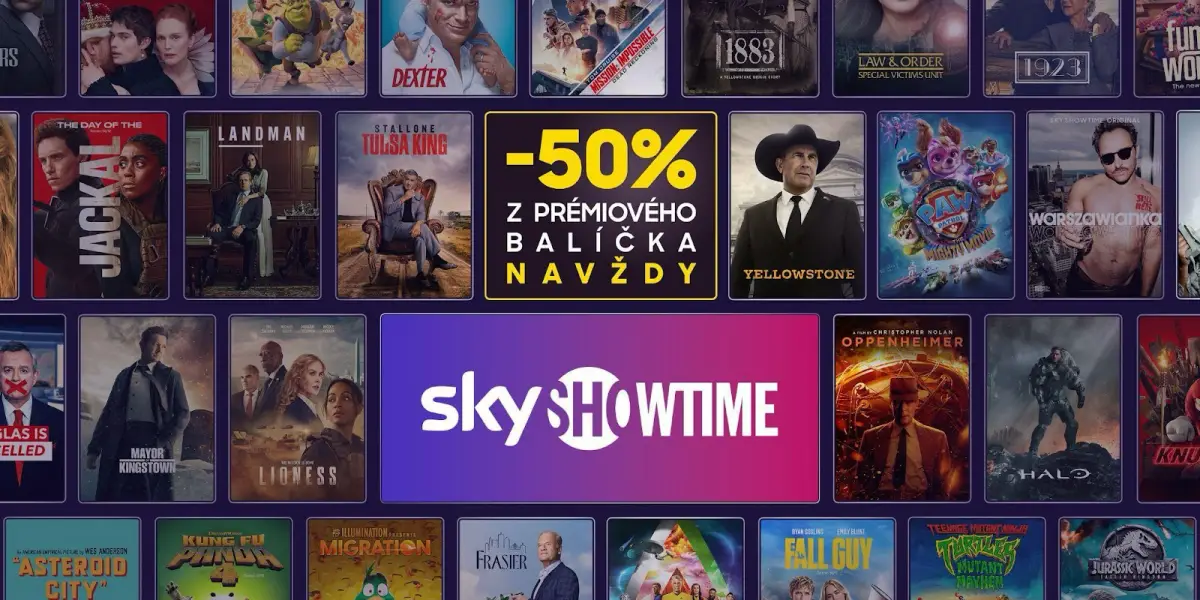 SkyShowtime v 4K môžete získať s doživotnou 50 % zľavou. Ponuka vyprší o pár dní