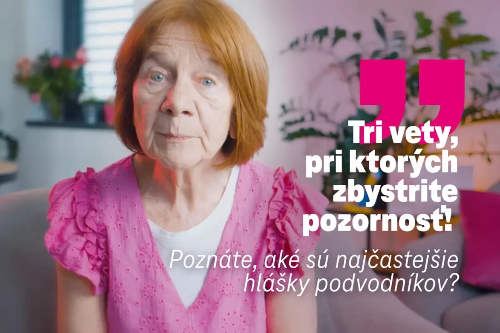 Telekom natočil sériu informačných videí s herečkou Ľudmilou Swanovou, ktorá sa takmer stala obeťou podozrivého telefonátu