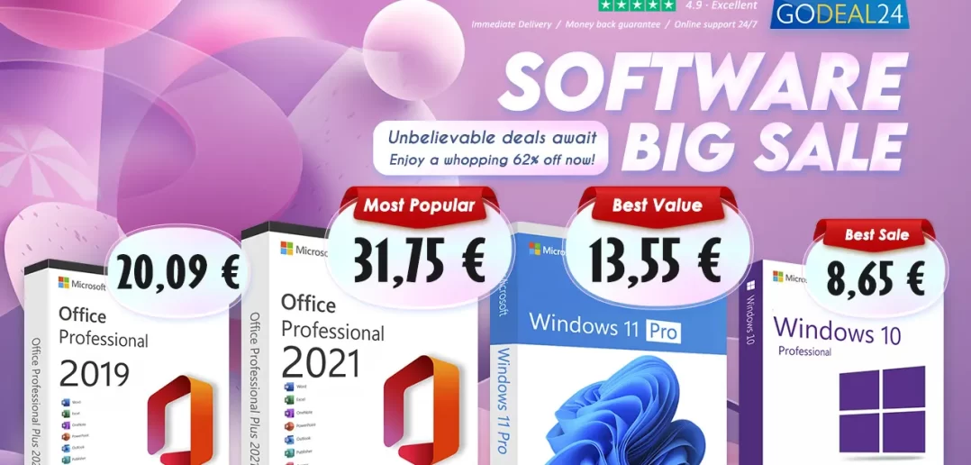 Získajte doživotný prístup k Microsoft Office a Windows 11 pre váš PC už od 10€ na Godeal24