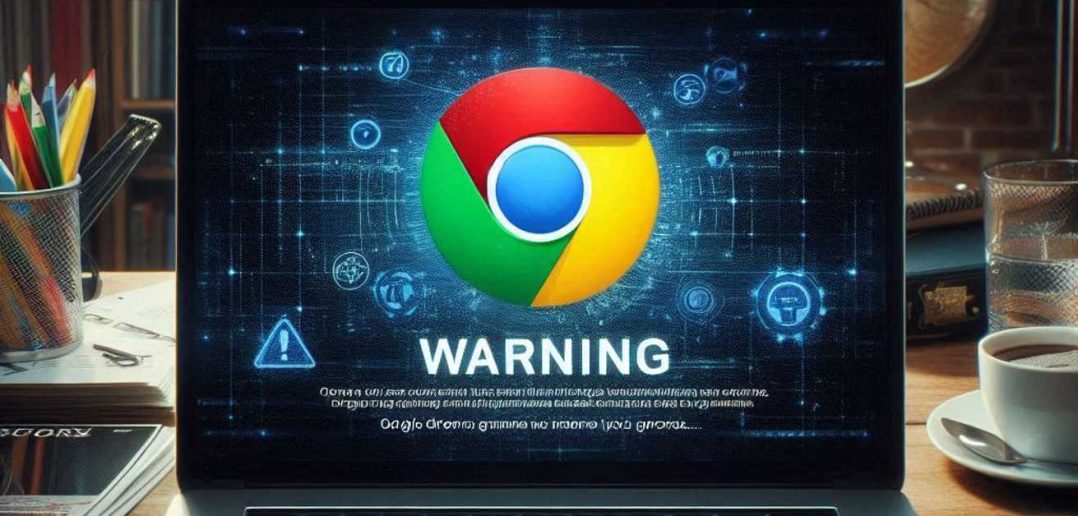 google chrome warning AI image