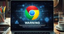 google chrome warning AI image