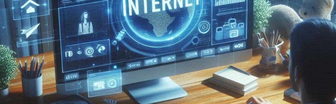 internet page monitor AI image