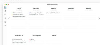 WeekToDo app