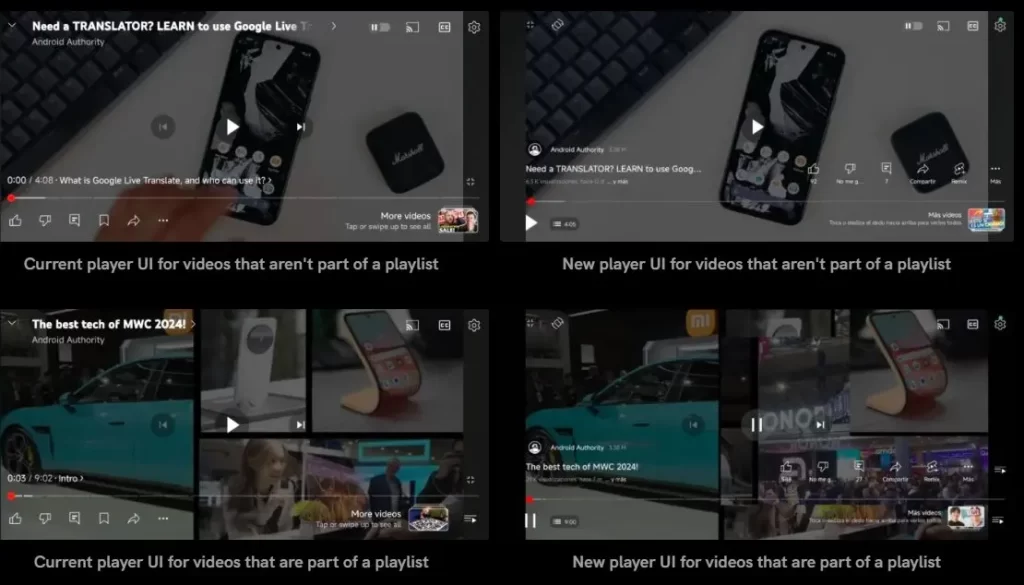 YouTube pre Android testuje nové rozhranie prehrávača