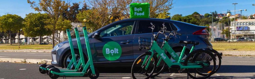 Bolt kolobežky, bicykle a taxíky