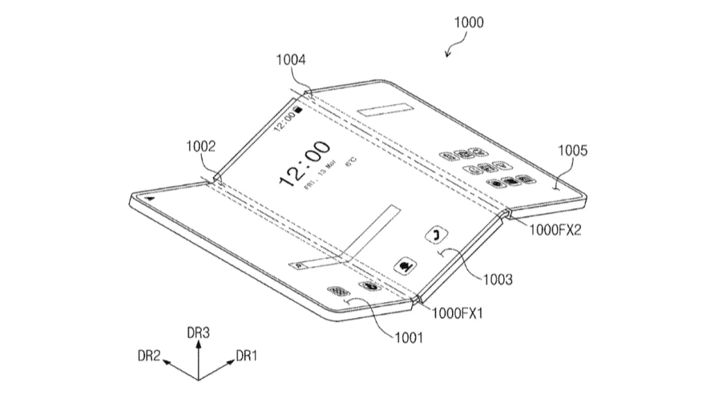 Samsung Galaxy tri-fold patent