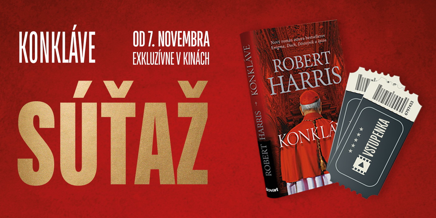 Vyhrajte 3x knihu a 3x dva lístky do kina na film Konkláve