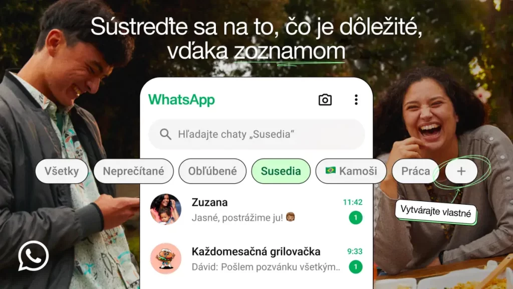 Zoznamy v aplikácii WhatsApp