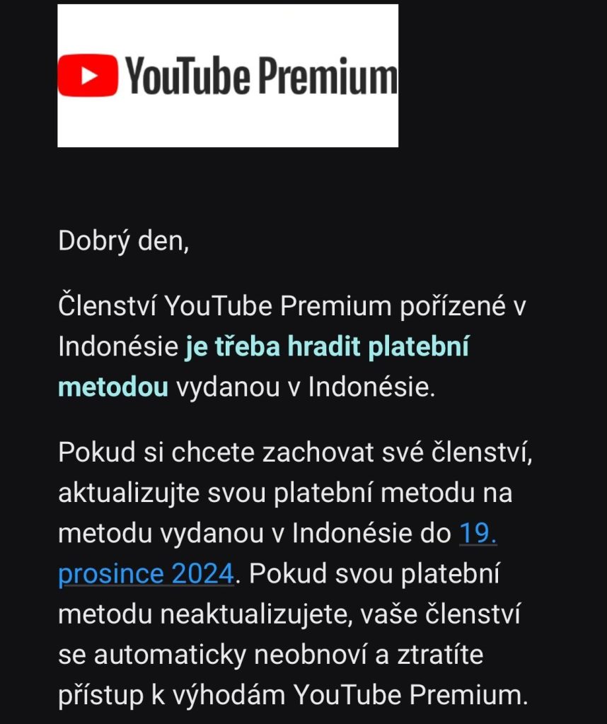 yt premium poplatok