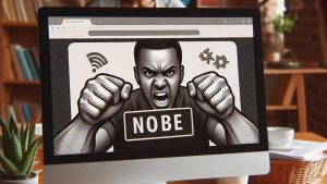 internet blocking AI image