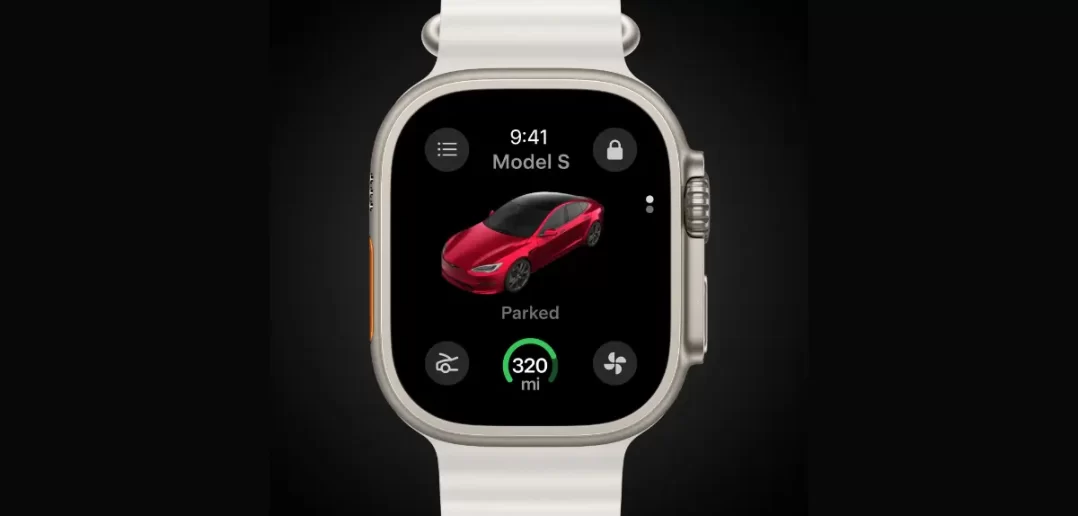 Aplikácia Tesla pre Apple Watch