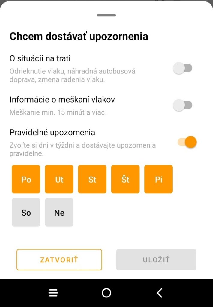 ideme vlakom notifikacie 1