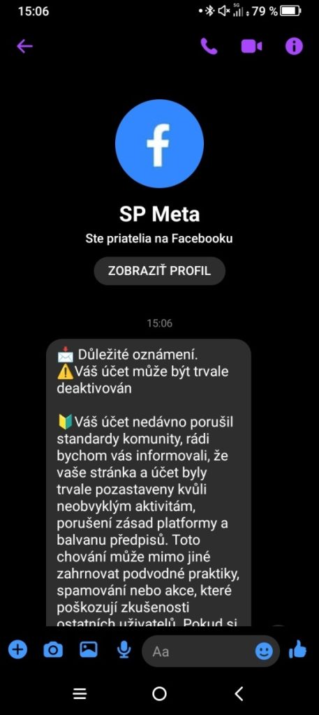 sp meta podvod sprava