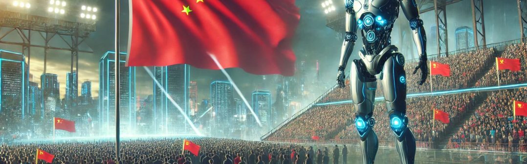 DALL·E AI image futuristic robot standing