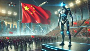 DALL·E AI image futuristic robot standing