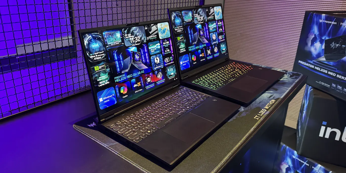 Acer predstavil herné notebooky Helios Neo 16 AI a 18 AI s RTX 5070 Ti