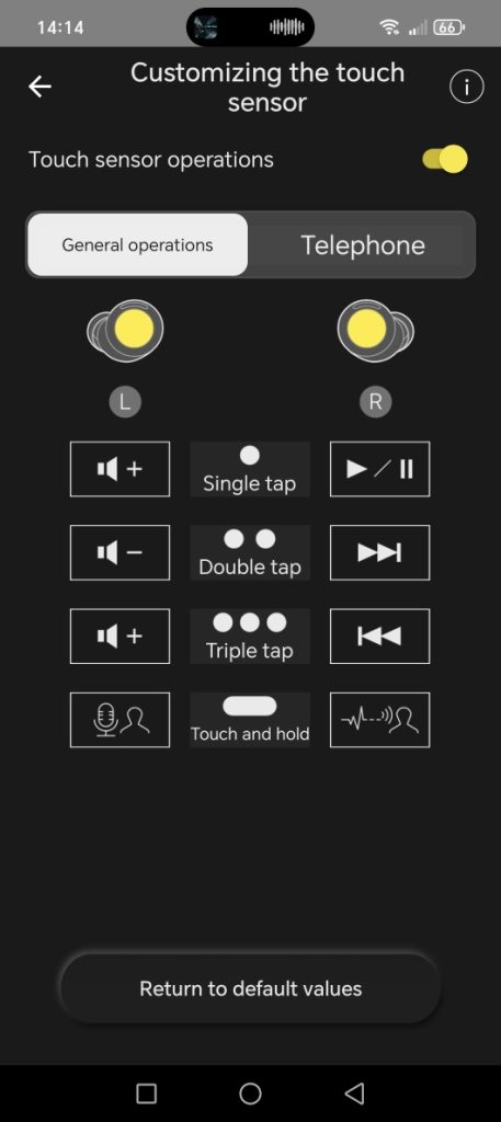 Aplikácia Technics Connect na Androide