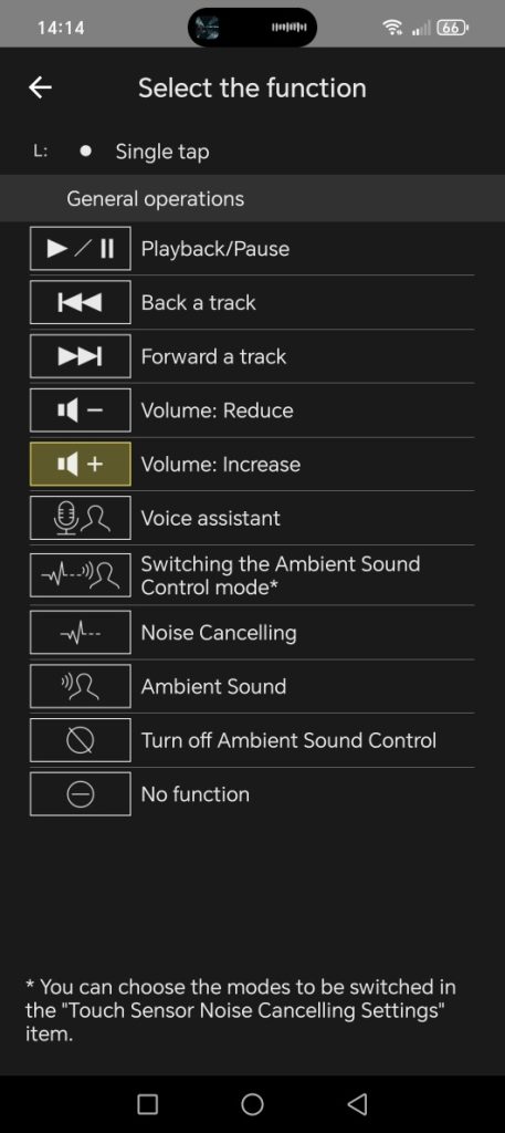 Aplikácia Technics Connect na Androide