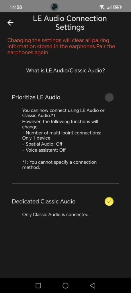 Aplikácia Technics Connect na Androide
