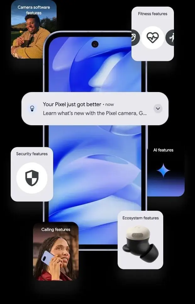 Google Pixel 9a promo materiály