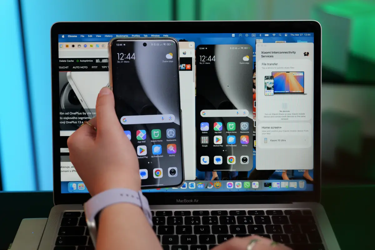 Prepojenie Xiaomi smartfónu a MacBooku: Takto funguje Xiaomi HyperConnect