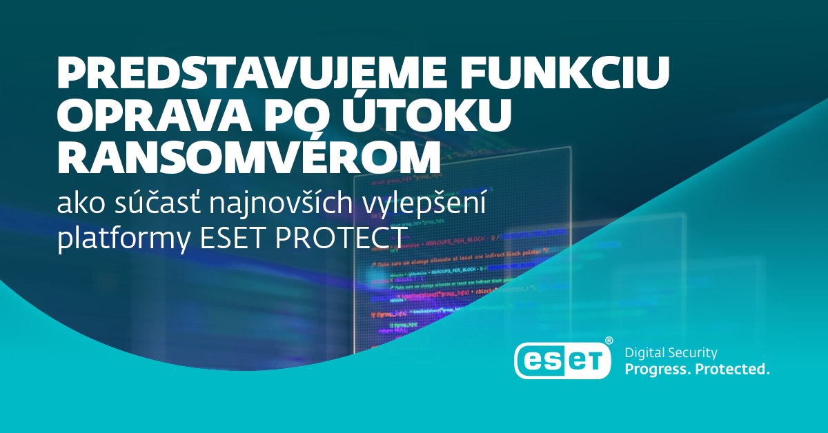 ESET má nový spôsob ochrany proti ransomvéru