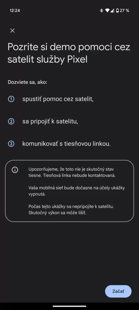 Pomoc cez satelit je dostupná pre vybrané Pixel smartfóny.