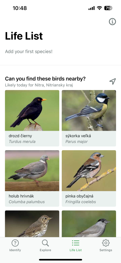 Merlin Bird ID