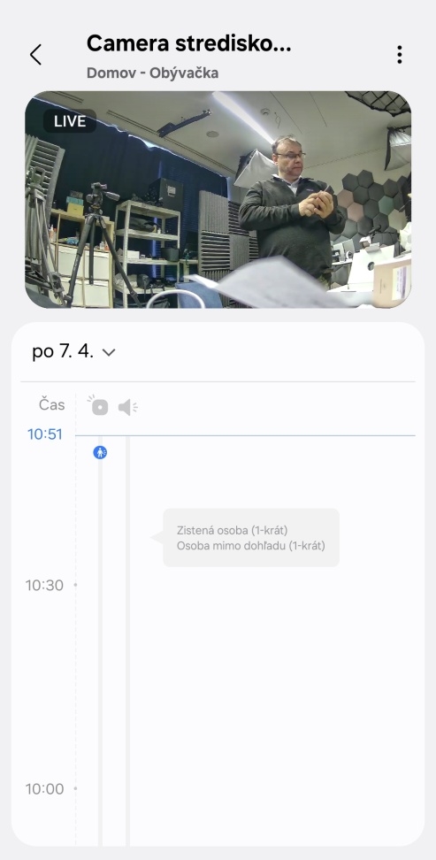 Kamera ako súčasť SmartThings
