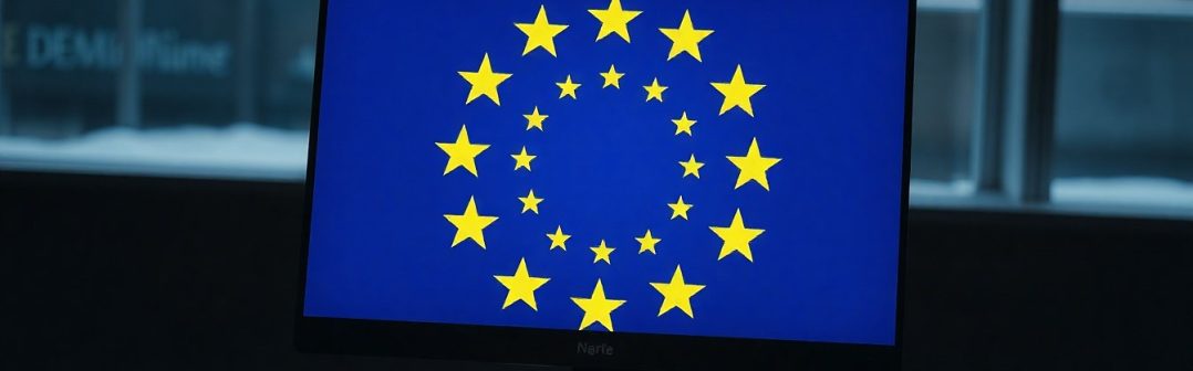 european_union_star_over_the_computer ai image