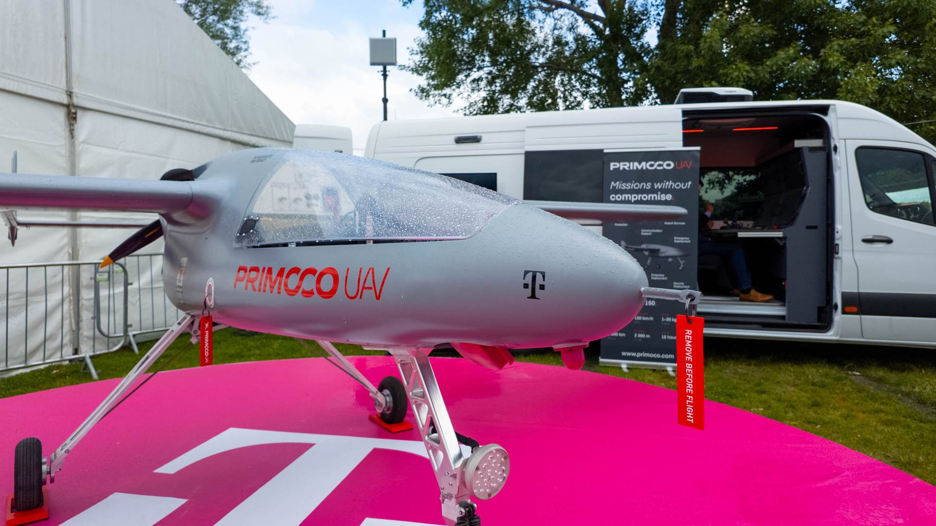 Telekom ukázal novú možnosť pokrytia signálom z dronu