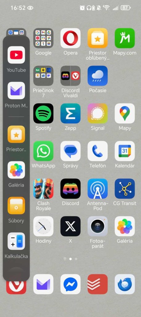 honor magic v3 android rozhranie