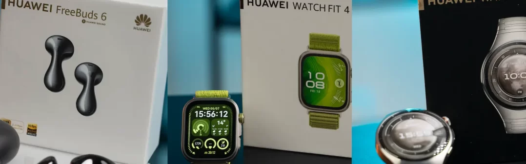 Huawei FreeBuds 6, Huawei Watch Fit 4 Pro, Huawei Watch 5