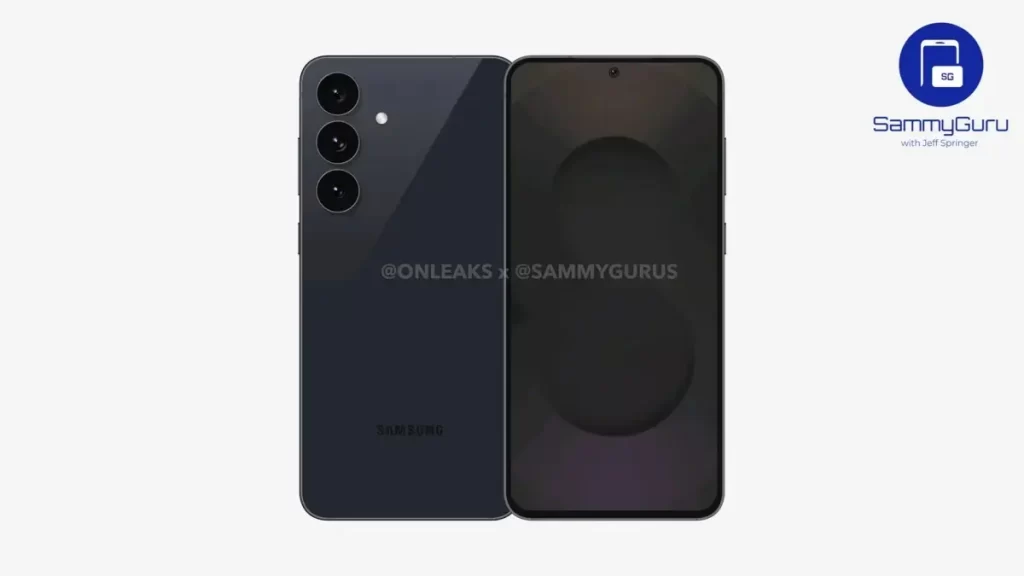 Galaxy S25 FE render