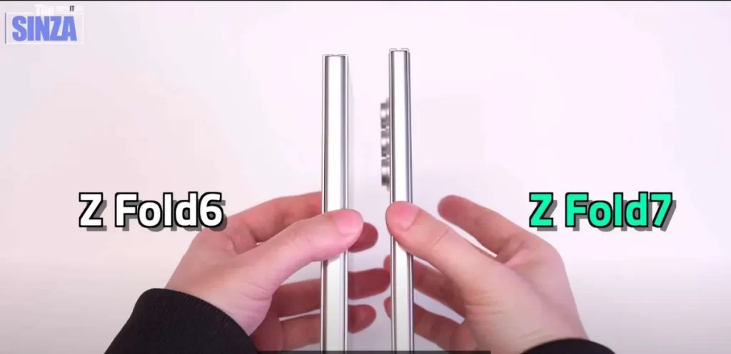 Extra tenký Galaxy Z Fold7 v priamom porovnaní s Galaxy Z Fold6