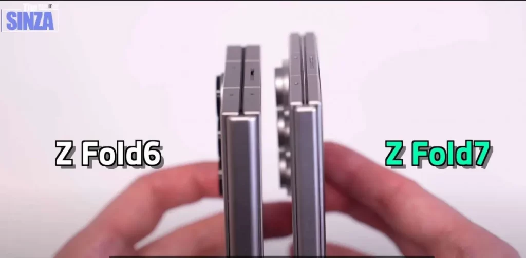 Extra tenký Galaxy Z Fold7 v priamom porovnaní s Galaxy Z Fold6